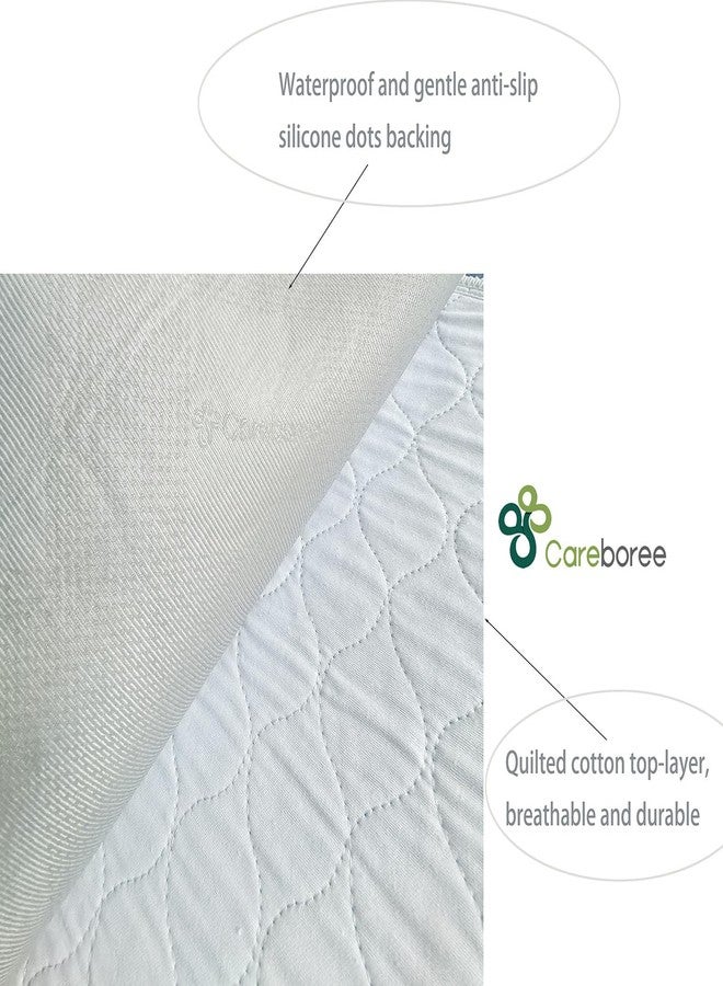 Careboree 3 Pack Cotton Top Quilted Chair Pad Washable Waterproof Extra Absorbent Reusable Children and Pet Pads Small(18" x 24") - Image 2